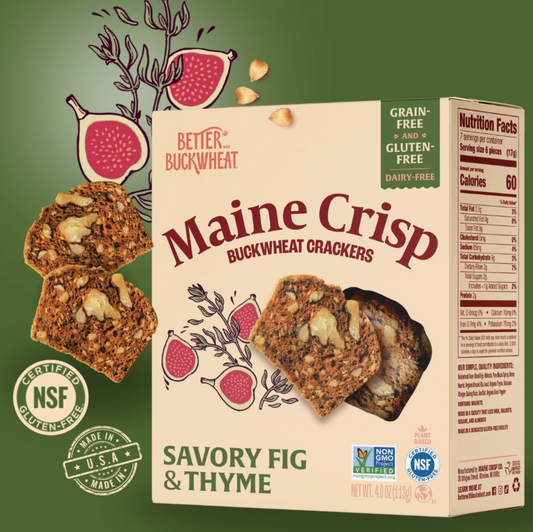Maine Crisp Savory Fig Thyme Crisps