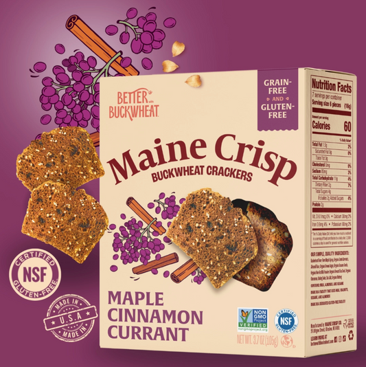 Maine Crisp Currant Cinnamon & Maple Crisps