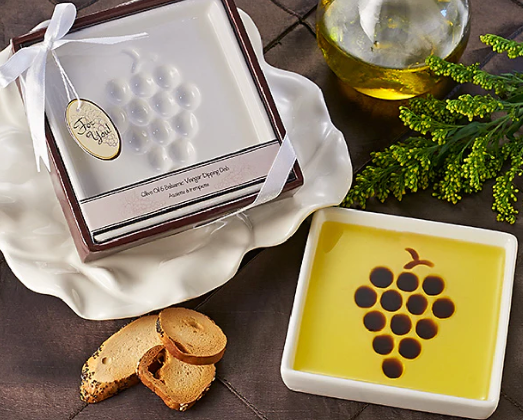 Artisano Design Vineyard Select Oil and Balsamic Vinegar Dipping Plate