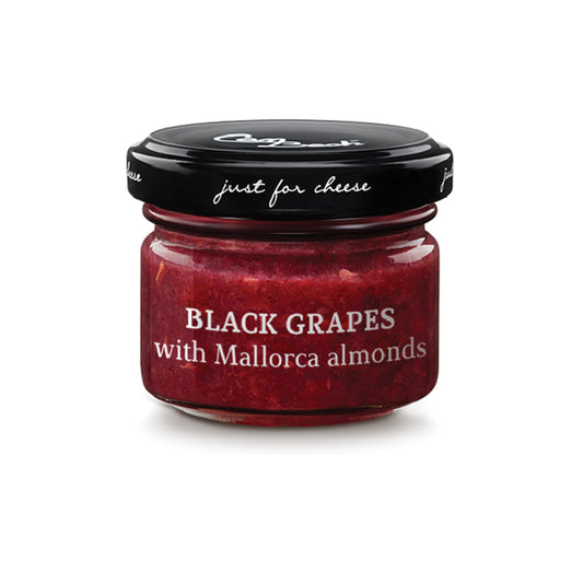 Just for Cheese Signature Pairings for Cheese Black Grapes with Almonds