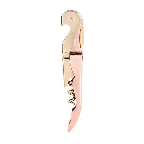 Twine - Copper & Gold-Plated Stainless Steel Double-Hinged Corkscrew