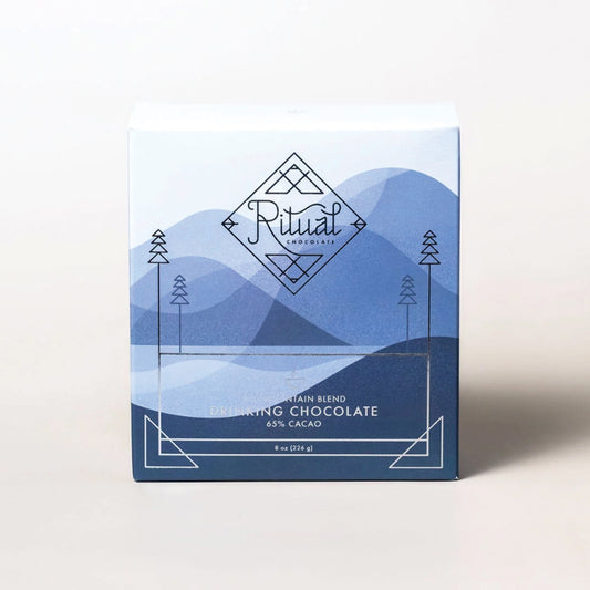 Ritual Drinking Chocolate, Mid Mountain Blend 65% Cacao, Notes of Strawberries, Fudge & Graham Cracker