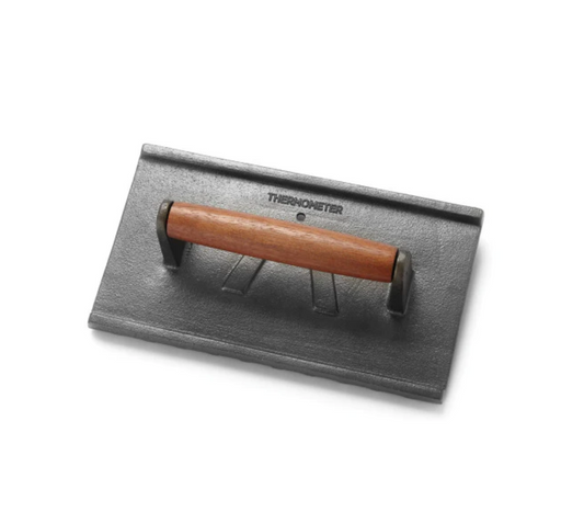 Cast Iron Rectangular Grill Press 9" x 5"