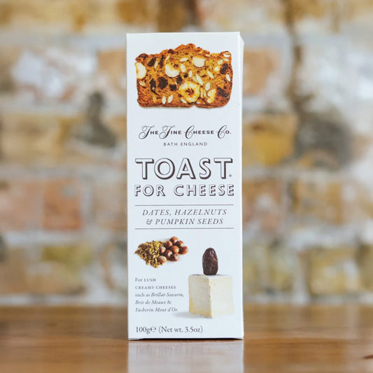 Toast for Cheese Dates, Hazelnuts, & Pumpkin Seeds Crackers