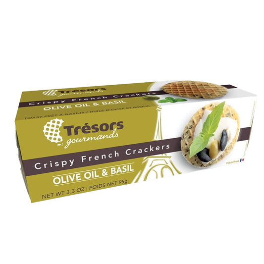 Tresors Olive Oil & Basil Crackers