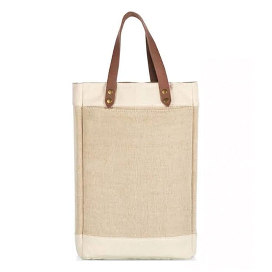 Legacy Pinot Jute 2 Bottle Insulated Wine Bag