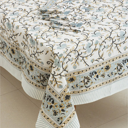 Table Cloth - Silver Floral - 60x125