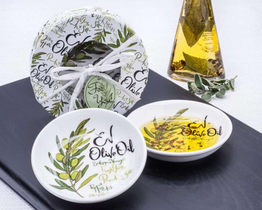 Artisano Designs EV Olive Oil Dipping Dishes Gift Set of 2
