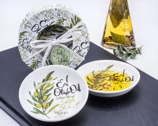 Artisano Designs EV Olive Oil Dipping Dishes Gift Set of 2