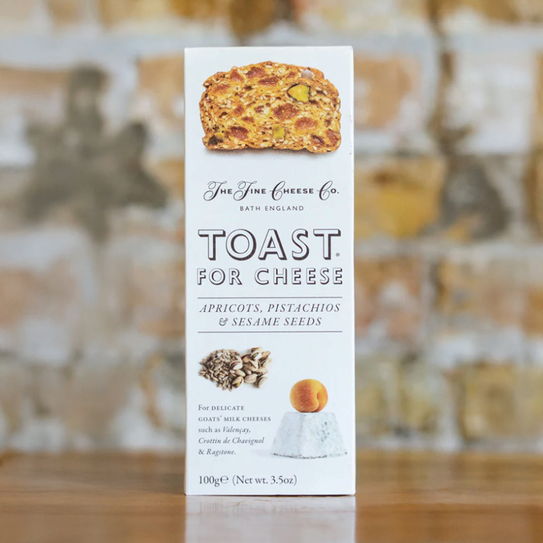 Toast for Cheese Apricots, Pistachio, & Sesame Seeds Crackers