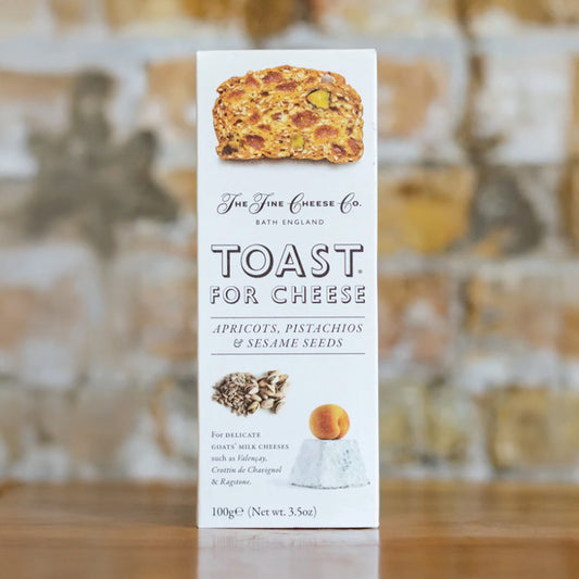 Toast for Cheese Apricots, Pistachio, & Sesame Seeds Crackers