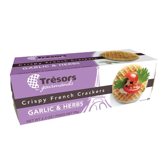 Tresors Garlic & Herb French Crackers
