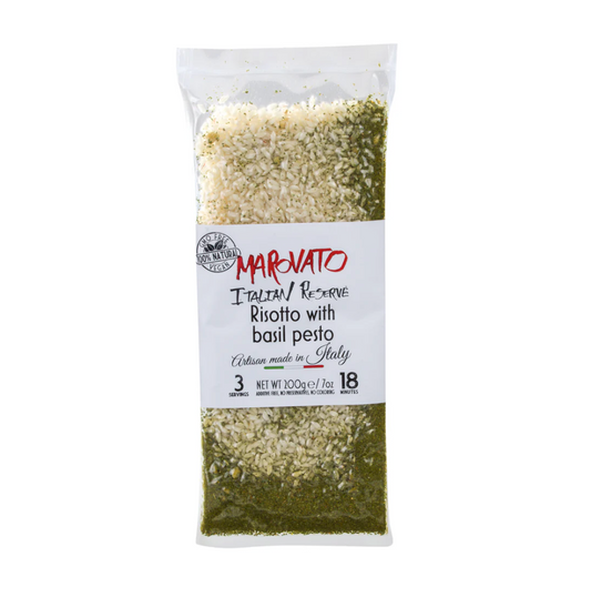Marovato Risotto With Basil Pesto