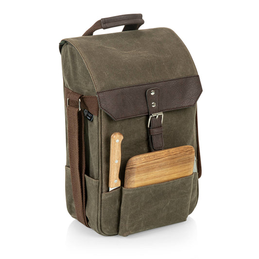 Picnic Time - 2 Bottle Insulated Wine & Cheese Cooler w/ Cheese Kit
