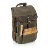Legacy - A Picnic Time Brand, 2 Bottle Insulated Wine Bag with Cheese Board and Knife Set - Wine Picnic Bag